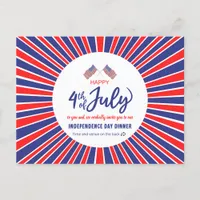 Radiant Patriotic Jubilee Invitation Postcard