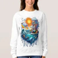 Mermaid Surreal Subconscious Sun-Kissed Morning Sweatshirt