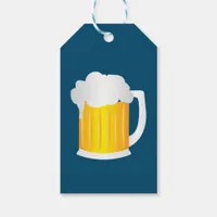 Pint of Beer Fun Blue Gift Tags