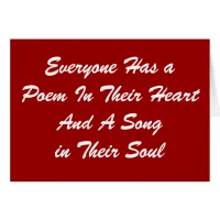 Everyone Has a Poem Card