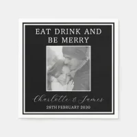Eat Drink And Be Merry Wedding Party Napkins