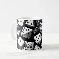 Dice Delight: A Geometric Cascade Coffee Mug