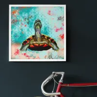 Abstract Turtle Artwork Canvas Print