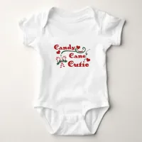 candy cane cutie baby bodysuit