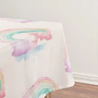 Kids Rainbow Magic Teapot Birthday  Tablecloth