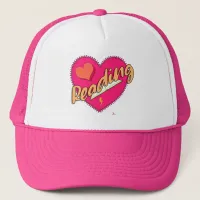 Reading Love Book Heart Motto Trucker Hat