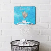 Conch Shell "Beach Life"  Mini Basketball Hoop