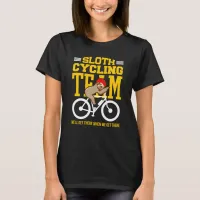 Sloth Cycling Team We'll Get There Funny Sloths Tri-Blend Shirt