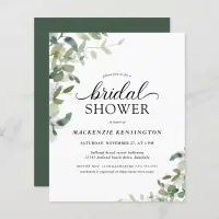 Budget Elegant Greenery Bridal Shower