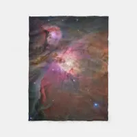 Pink Orion Nebula Fleece Blanket