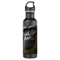 Bigfoot Face Closeup | Gorilla, Skunk Ape Stainless Steel Water Bottle
