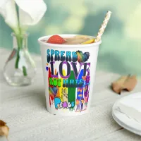 Spread Love Not Hate | LGBTQI+ Pride Paper Cups