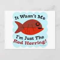 I'm the Red Herring Postcard