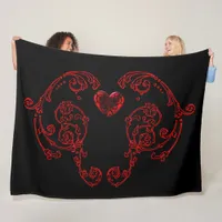 Romantic, Delicate Goth  Fleece Blanket