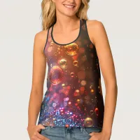 Colorful bubble raver tank top