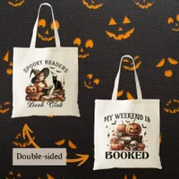 Book Lover's Halloween Vintage Reader's Tote Bag