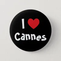 I Love Cannes Pinback Button