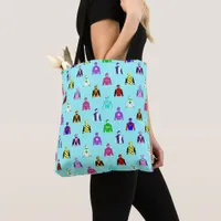 Jockey Silks Colourful Horse Rider Tote Bag