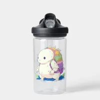 Back to School Axolotl Kawaii Personazlized Water Bottle