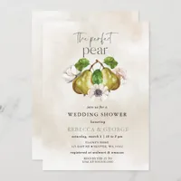 The Perfect Pear Couple's Wedding Shower Invitation