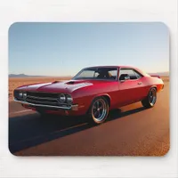 Desert Thunder Classic Muscle Car Mouse Pad