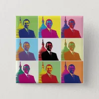 President Obama Pop Art Button