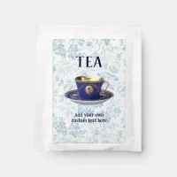 Custom Floral Vintage Teacup Retro Elegant Cup Tea Bag Drink Mix