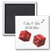 Vegas wedding  Save the date magnet