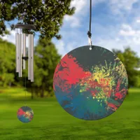 Impulsive Color Splash Toddler Art Wind Chime