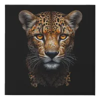 Mosaic Cheetah Portrait  Faux Canvas Print