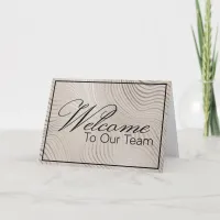 Neutral Welcome to the Team New Employee Card