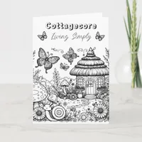 Cottagecore Villa and Butterflies | Color Me Card