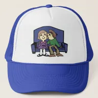 I Like You Valentine Trucker Hat