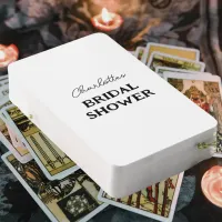 Bridal Shower Black And White Tarot Cards
