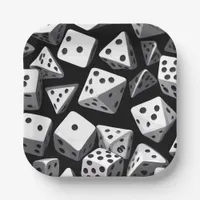 Dice Delight: A Geometric Cascade Paper Plates