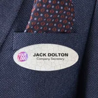 Custom Logo or Photo Employee Job Title & Name Tag