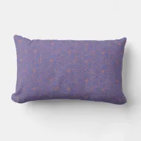 Trippy Organic Damask Throw Pillow