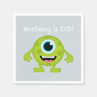 Little Boy Monster themed Party personalized Paper Napkins