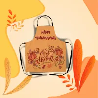 Happy Thanksgiving Give Thanks | Apron