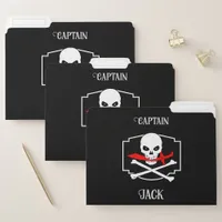 Personalized Jolly Roger (Cutlass) File Folder