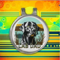 ...rador Retriever | Lab Dad Golf Hat Clip