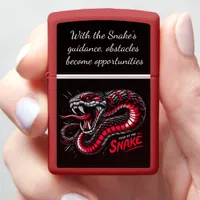 2025: year of the snake celebration zippo lighter