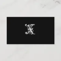 Monogram X business Cards