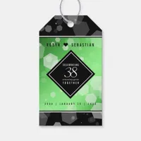 Elegant 38th Emerald Wedding Anniversary Gift Tags