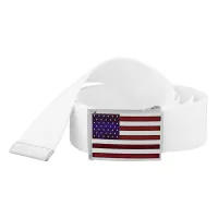 Modern Embossed American Flag Belt