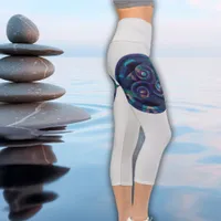 Stellar Night Mandala Capri Leggings