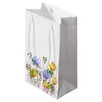 Modern Abstract Floral Botanical -. Small Gift Bag