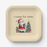 Cookies for Santa Paper Plates