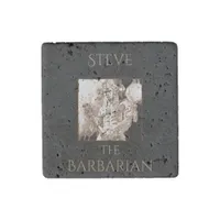 Barbarian Warrior Personalized  Stone Magnet