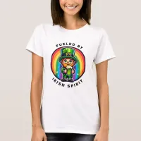 Happy St Patrick's Day Leprechaun with Green Beer T-Shirt